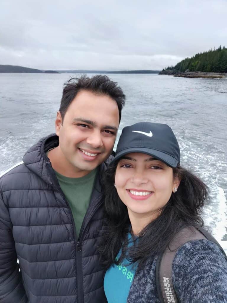 A picture of Daisy Adhikari and Navdeep Singh - the co-creators of AbodeAlley.com